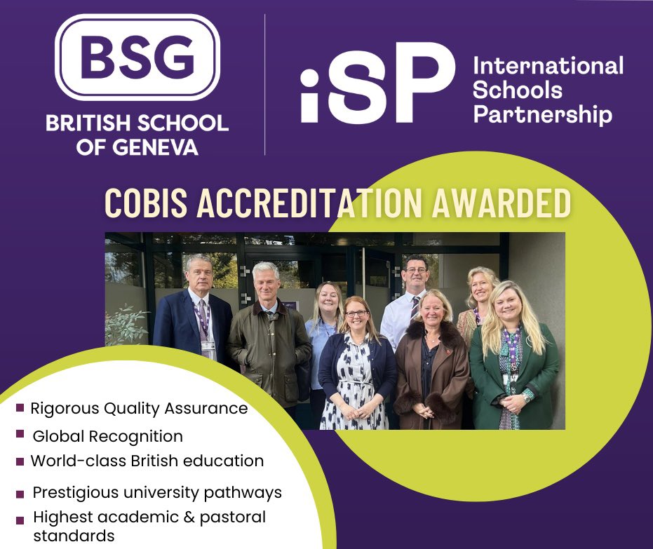 Proud to announce our full @COBISorg accreditation! #britishschool #Switzerland #education