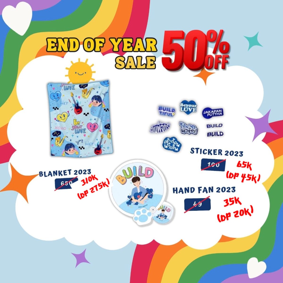 💙END OF YEAR SALE DISCOUNT UP TO 50% 12.12 🏷️🛍️🎉🎉💙

°HARGA DI GAMBAR°

•DAN UNTUK SETIAP PEMBELIAN DIATAS 710K MENDAPATKAN PC SET•

🚫CLOSE 17 DEC

✅ Bersih INA
❌ Packing and Adm 🍊 
💳 Spay/Gpay
📍 Bekasi

💌 DM FOR ORDER 

#BUILDJAKAPAN