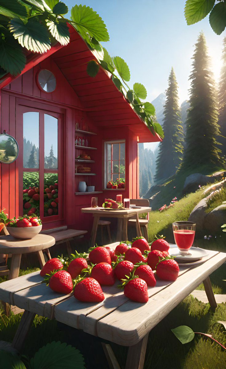 "En el amanecer, la naturaleza despierta con un susurro de fresas frescas, mientras el desayuno se sirve como un abrazo cálido que da la bienvenida a un nuevo día lleno de bendiciones." 🌄🍓🙏😊

#BuenosDiasATodos