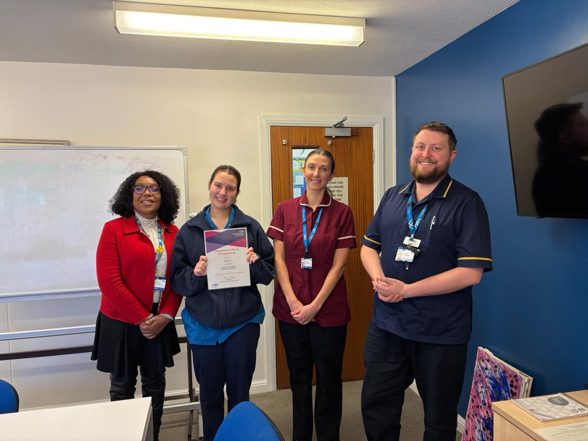 Congratulations to our nurses, Rex, Niamh and Megan, from Trafford who have completed their preceptorship in November! What an achievement ⭐️💫🌟<a href="/GemmaClark13465/">Gemma Burke</a> <a href="/Georgina_gmmh/">Georgina Clarke</a> <a href="/hel2craigie/">Helen Craigie</a> <a href="/GMMH_NHS/">Greater Manchester Mental Health</a>