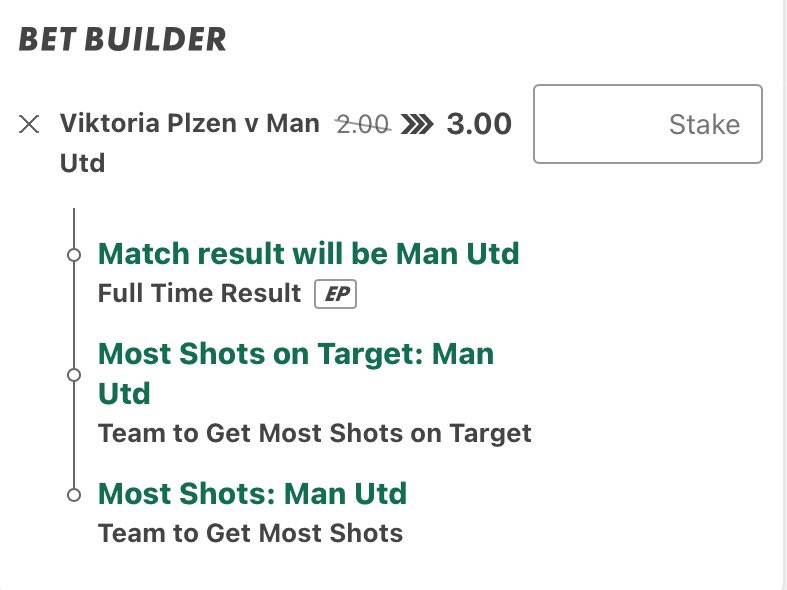 FrankRicciTips's tweet photo. BET OF THE DAY 🚨 

📅 Viktoria Plzen v Man United 
💰 £20 Returns £60.00

Odds @ 2/1 📊 https://t.co/ZULgKhDyKz