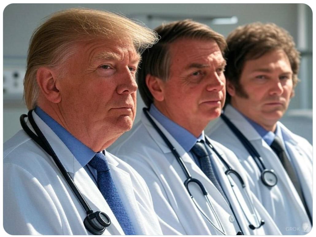 jorgeserrao's tweet photo. Chegou a nova equipe cirúrgica que vai cuidar polit8camente do Lula 😁 Presidente está "bem, estável, acordado, sem sequela neurológica",  segundo seus médicos - que não são esses desta foto-galhofa.... https://t.co/HT6dtKm8mI