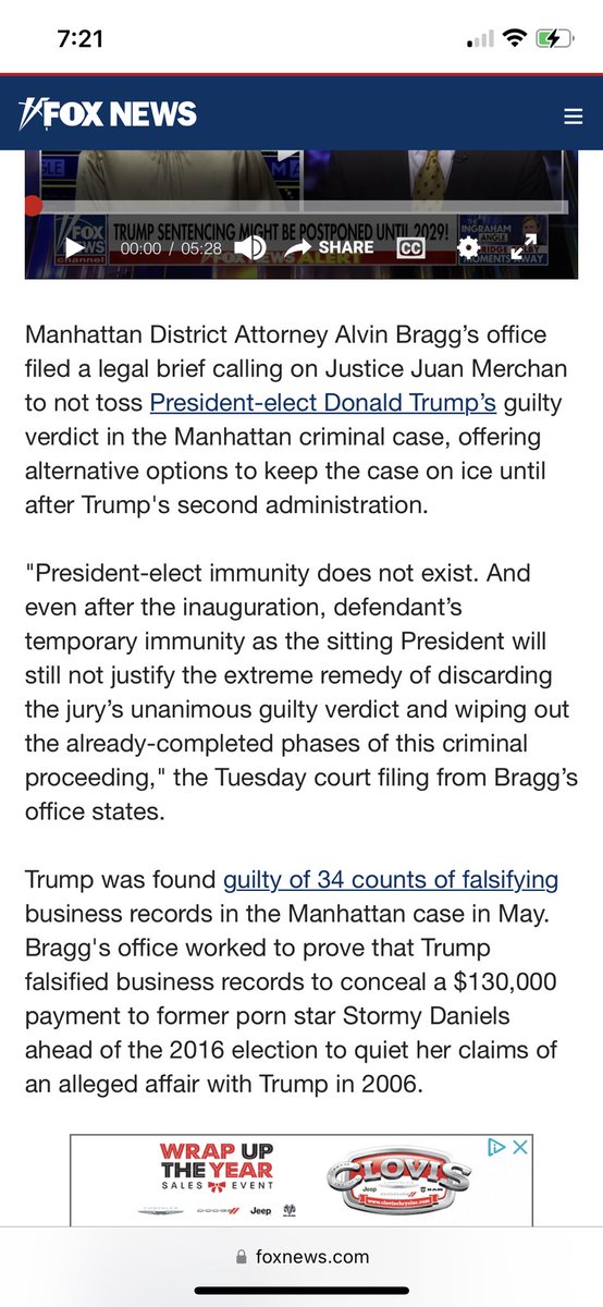 ilsenotelsa's tweet photo. @Cl053D @RobertC19374695 @CCataldi715 @JamesTate121 He was convicted 34 times, unanimously, by a jury of his peers. The DA and the judge are trying to figure out what to do in regard to sentencing due to Trumps impending inauguration. https://t.co/kD1r7UKJ2U