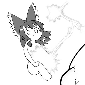 霊夢に電撃走る 