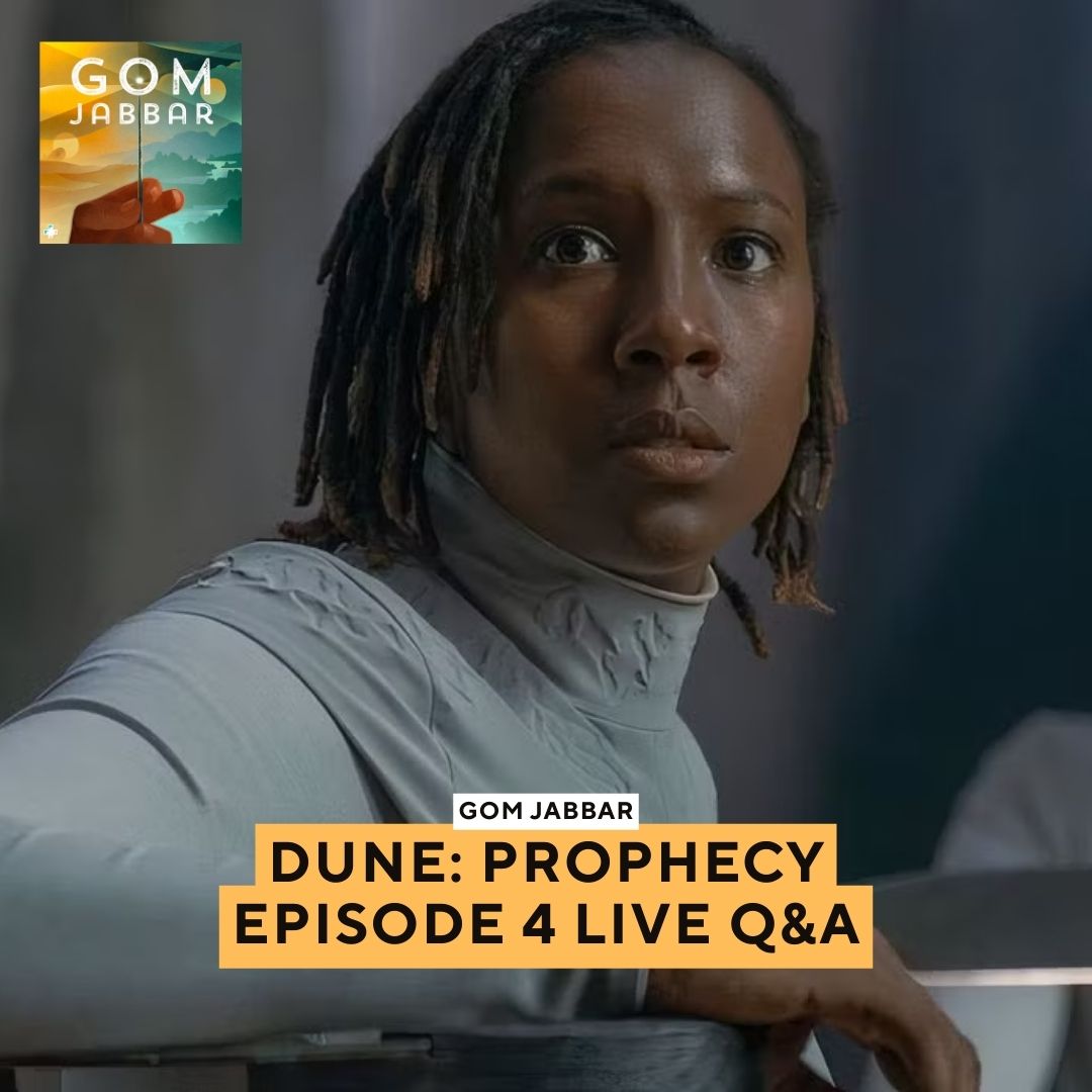 Join <a href="/abu_zafar/">Abu Zafar</a> and <a href="/LeoWigginsVO/">Leo Wiggins</a> at 11am ET for a live Q&amp;A all about episode four of Dune: Prophecy! Did we just see a Facedancer? What's up with Desmond's powers? Answering these questions and more!

Tune in: youtube.com/live/nUEJxd6BD…
