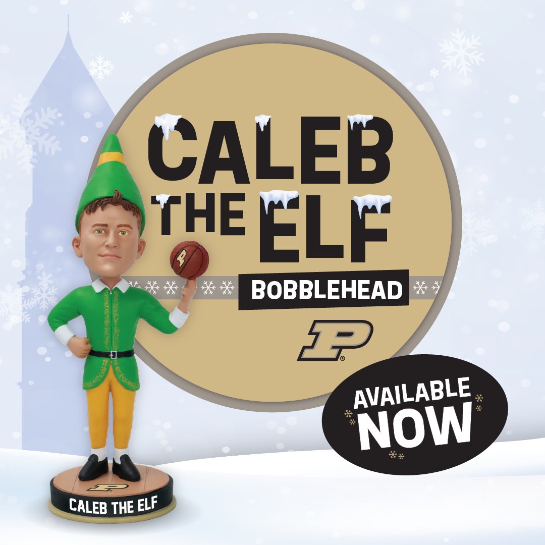 Purdue Team Store (@purdueteamstore) on Twitter photo Looking for the perfect gift? The Caleb the Elf bobblehead is now available ๐ค๐ฃ๐ก๐๐ฃ๐ ๐๐ฃ๐ ๐๐ฃ-๐จ๐ฉ๐ค๐ง๐! ๐๐
Get yours today at the Purdue Team Store on Northwestern Ave or shop online using the link below!
๐bit.ly/3Vw1iFy
#BoilerUp #CalebTheElf #BoilerBall Looking for the perfect gift? The Caleb the Elf bobblehead is now available ๐ค๐ฃ๐ก๐๐ฃ๐ ๐๐ฃ๐ ๐๐ฃ-๐จ๐ฉ๐ค๐ง๐! ๐๐
Get yours today at the Purdue Team Store on Northwestern Ave or shop online using the link below!
๐bit.ly/3Vw1iFy
#BoilerUp #CalebTheElf #BoilerBall