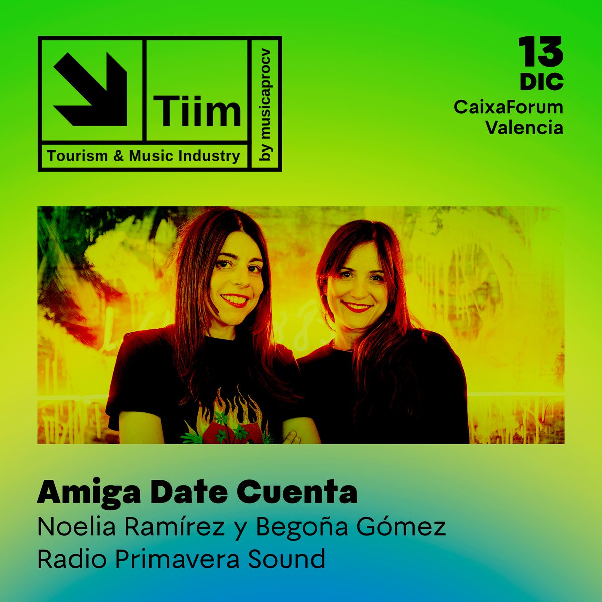 Radio Primavera Sound (@radioprimavera_) on Twitter photo 🗣️AMIGAS DE VALENCIA🗣️ ¡sorpresaaaAAAA que nos vemos mañana!
<a href="/_amiguers/">Amiga Date Cuenta</a> en directo desde jornadas TIIM hablando de macrofestivales, fomos y movidas
⏰viernes 13 de diciembre a las 19h
📍en caixaforum valencia
🔗docs.google.com/forms/d/e/1FAI…
que ganas!!!!!!🥘 🗣️AMIGAS DE VALENCIA🗣️ ¡sorpresaaaAAAA que nos vemos mañana!
<a href="/_amiguers/">Amiga Date Cuenta</a> en directo desde jornadas TIIM hablando de macrofestivales, fomos y movidas
⏰viernes 13 de diciembre a las 19h
📍en caixaforum valencia
🔗docs.google.com/forms/d/e/1FAI…
que ganas!!!!!!🥘