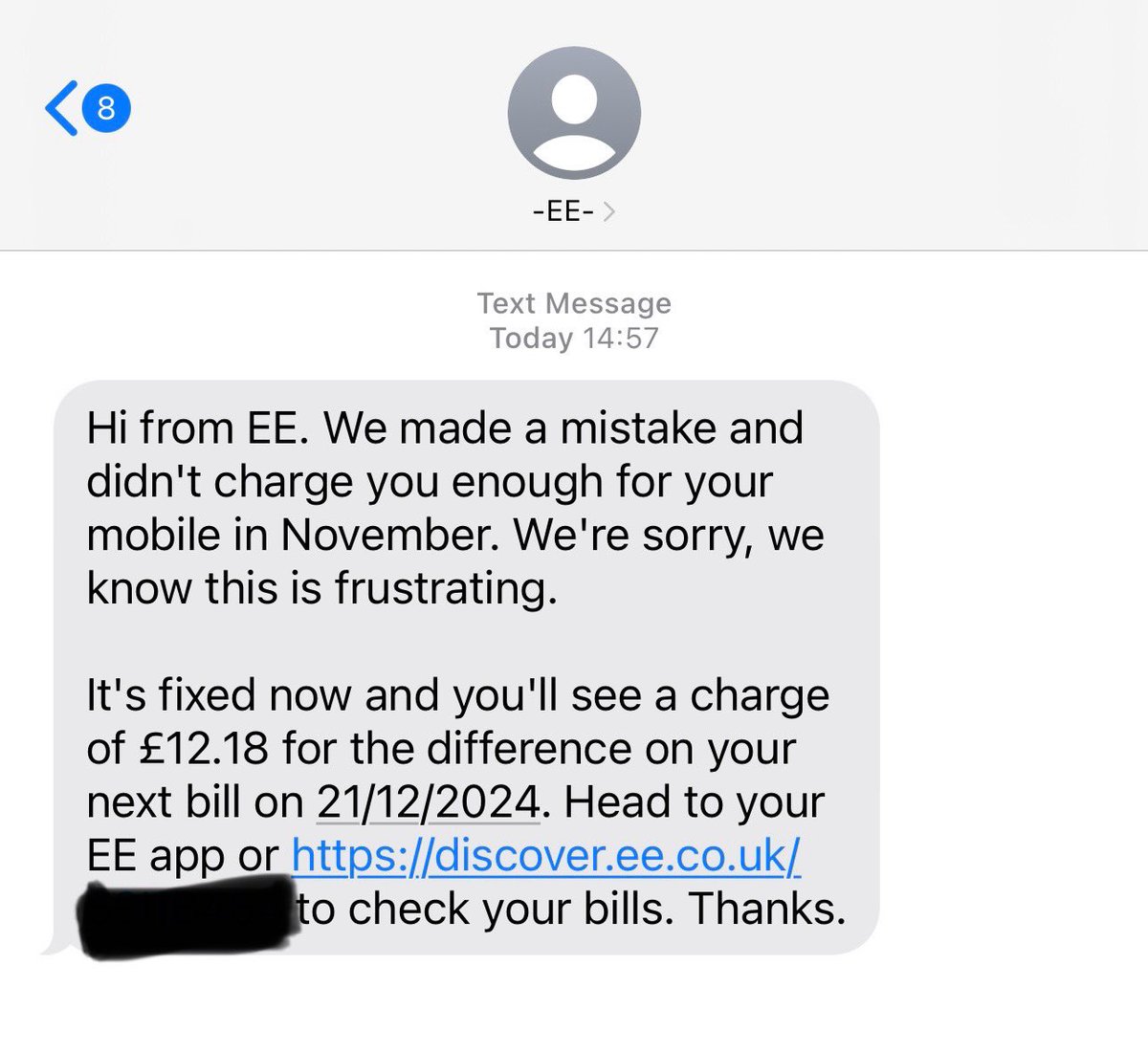 Are <a href="/EE/">EE</a> for real!!!
I’m a plumber….. imagine giving a customer a bill, them paying it…. All done

Then a month later going round and asking for some more money!

Surely this can’t be right!!

<a href="/MoneySavingExp/">MoneySavingExpert</a> <a href="/itvMLshow/">The Martin Lewis Money Show Live</a> #mobilephone #MoneyMatters #CustomerExperience