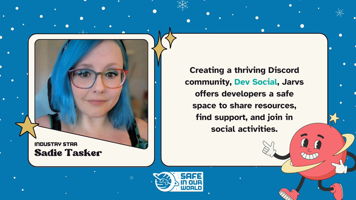 SafeInOurWorld's tweet photo. Ho ho ho my goodness! 🥳 Our first batch of Industry Stars have arrived. 🌠

⭐ @CariWatterton
⭐ @WonderpusGospel
⭐ @Jarvdusa
⭐ Reema Ishaque

#Devcember https://t.co/04gqzQI5H5