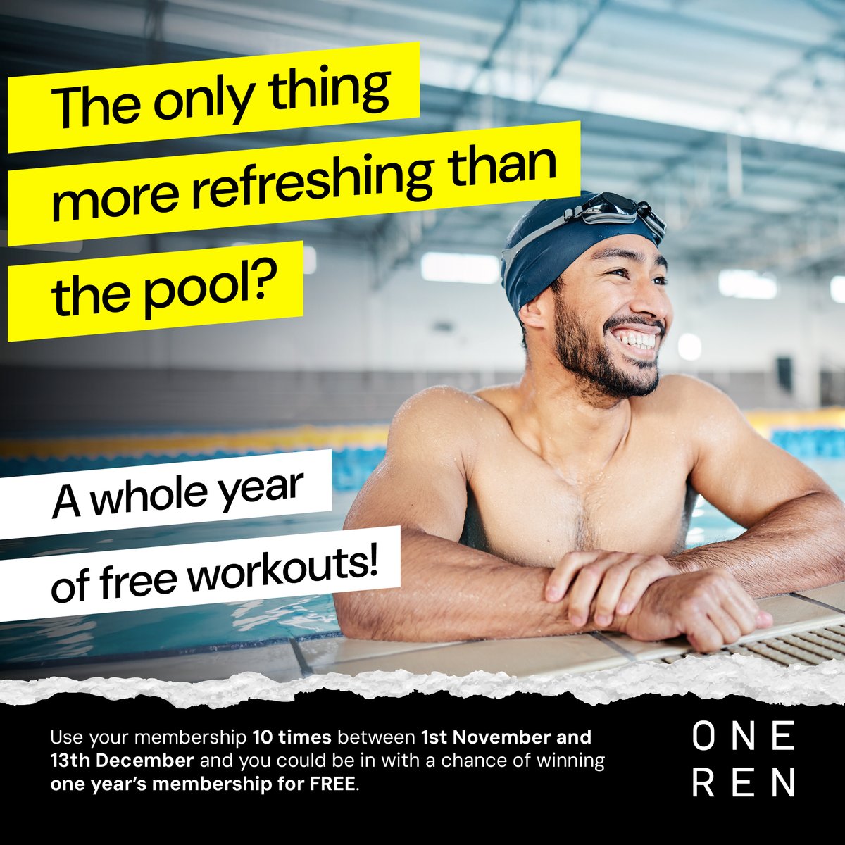 Last day to enter❗️ Use your membership 10 times between 1st November and end of today to be in with the chance of winning one year's membership for free 🏋️‍♂️🏊 So tally up your visits and squeeze in one more if needed!
🎉Winner will be announced Monday 16th December.