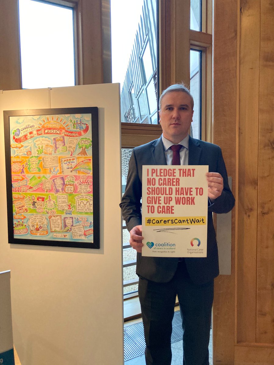Coalition of Carers in Scotland (COCIS) (@carerscoalition) on Twitter photo 300,000 people give up paid employment every year in Scotland because they are no longer able to juggle their job alongside their caring commitments.
Thank you <a href="/ThomasCArthur/">Tom Arthur</a> for supporting the pledge that no carer should be forced to give up work to care.
#CarersCantWait 300,000 people give up paid employment every year in Scotland because they are no longer able to juggle their job alongside their caring commitments.
Thank you <a href="/ThomasCArthur/">Tom Arthur</a> for supporting the pledge that no carer should be forced to give up work to care.
#CarersCantWait