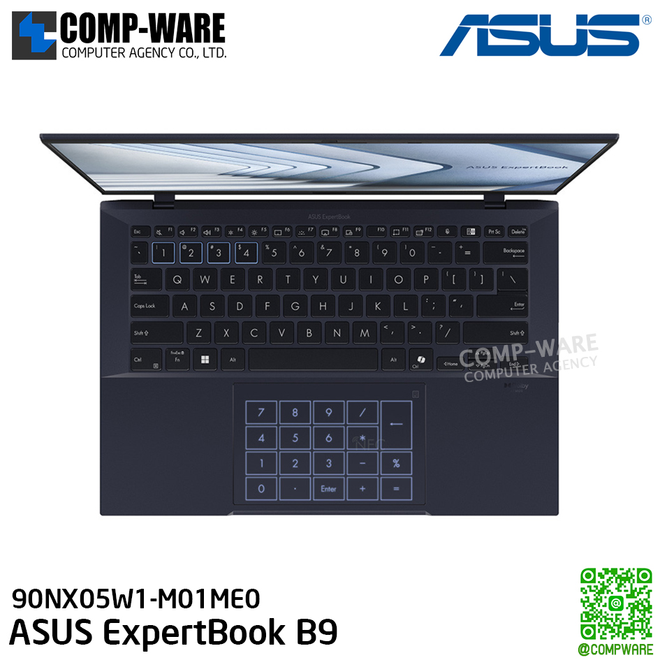 compware's tweet image. ASUS ExpertBook B9 / 14-inch / Intel Core I7-150U / 16GB / 1TB PCIe / Intel Graphic / Windows 11 Pro / B9403CVAR-KM1211X / 90NX05W1-M01ME0 / 3Y Warranty
---
☛ Line : @compware
☛ E-mail : contact@compware-agency.com
☛ TEL: 081-875-2497
#compware #compwarecomputer