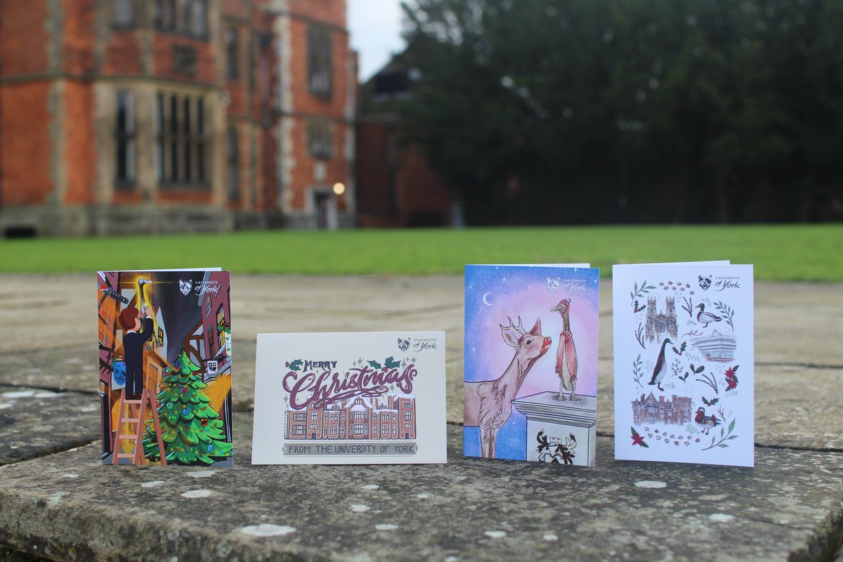 University of York Christmas Cards are here! 🎄🎅

Congratulations to Hannah Small with the winning design, Alexander Lees, Amy Cavaliere, and Francesca Di Giorno, who were runners up 👏

Purchase your pack at merchandise.york.ac.uk