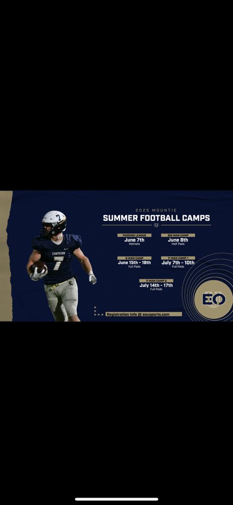 SAVE THE DATES!! Some big time opportunities coming up this summer. 🏔️ 🔵🟡 MOUNT UP