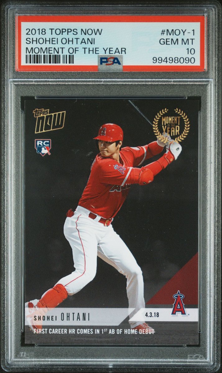 大谷翔平メジャー初登板記念カード 2018 TOPPS NOW SHOHEI OHTANI