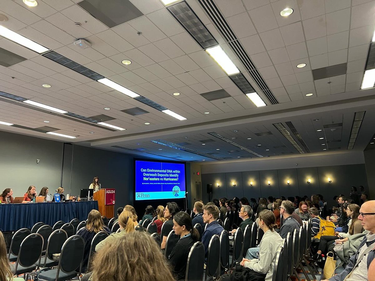 PennCSSM's tweet photo. On Tuesday at #AGU24 PCSSM supported our @MannResearch   colleagues (and saw some puppies in the exhibitors hall). Still a couple of days left to see what PCSSM &amp; MRG are up to! #AGU2024 #climatechange @MichaelEMann https://t.co/qVK0TD0KLN