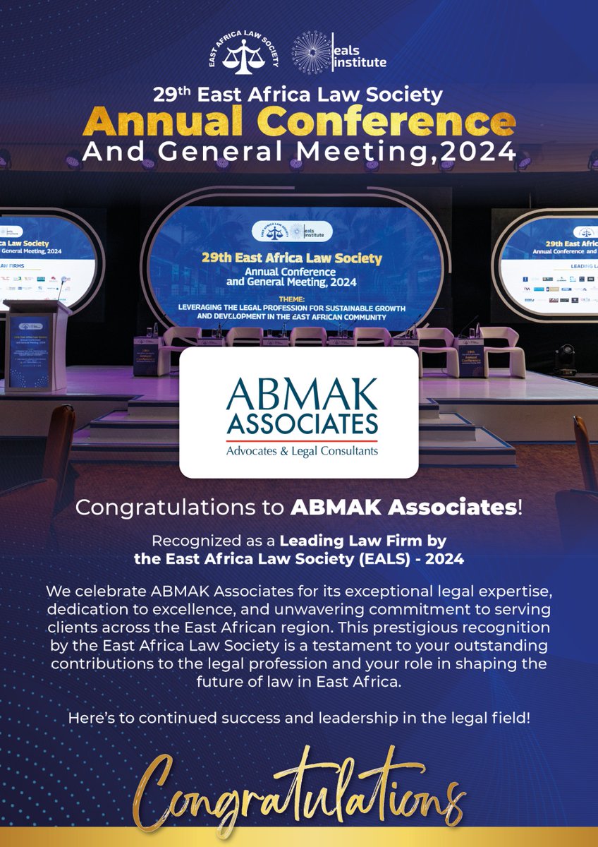 Congratulations <a href="/AbmakAssociates/">ABMAK Associates</a>
