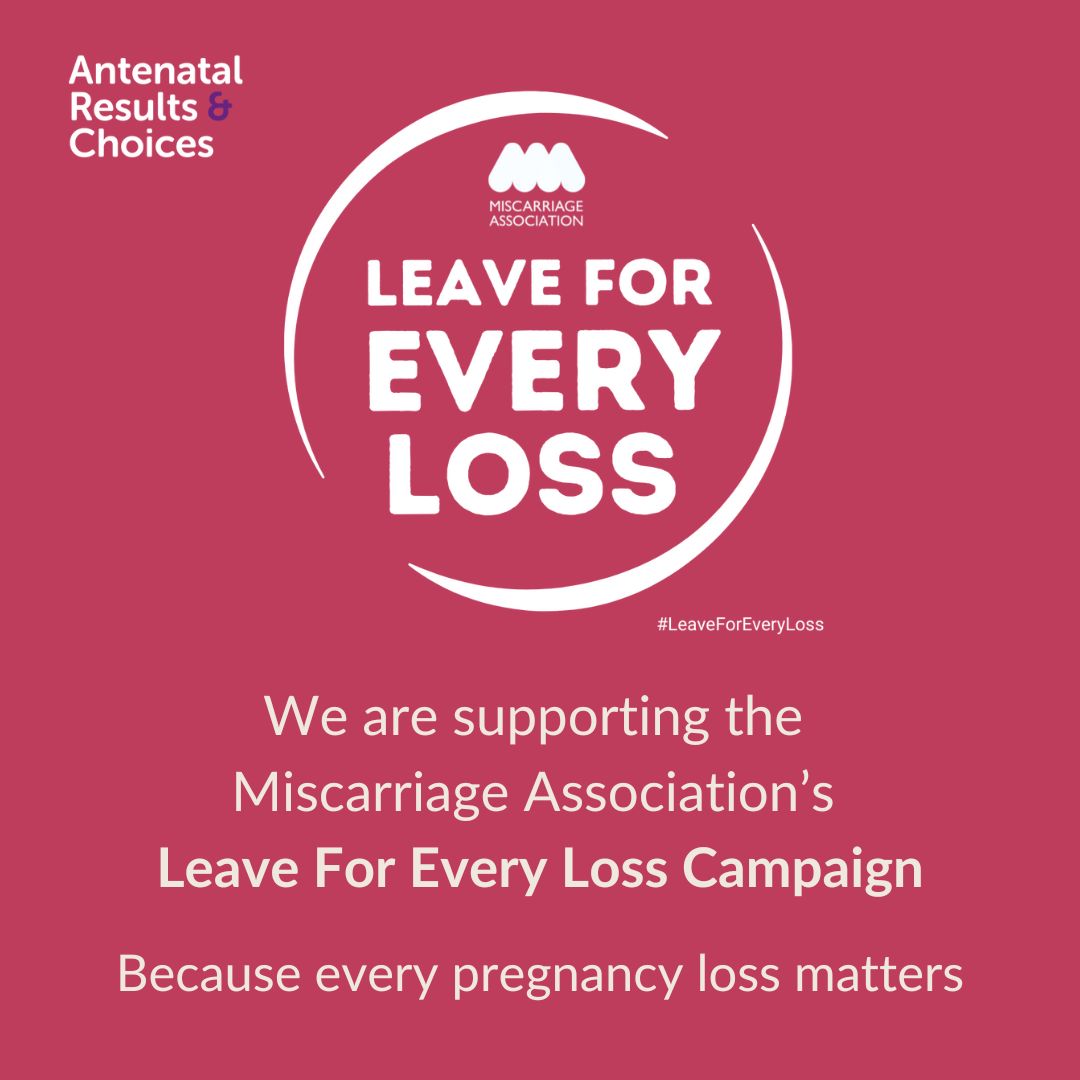 We’re proud to support the Miscarriage Association’s Leave For Every Loss campaign – calling for pre-24-week loss, including #TFMR, to be included in bereavement leave legislation.
 
To find out more buff.ly/3ZLaAQx 
 
#LeaveForEveryLoss #EveryPregnancyLossMatters