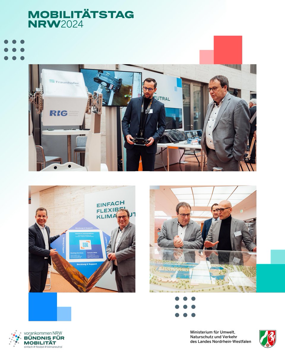 Wo wird #Mobilität bereits heute ganz konkret besser gemacht? 💡 Einen Einblick in innovative Projekte zeigt die Ausstellung des #MobilitätstagNRW <a href="/VerkehrNRW/">Mobilität NRW</a>. Mit dabei sind u. a. @DLR_Verkehr, @DVG_Duisburg und <a href="/LokSpace/">LokSpace</a>.