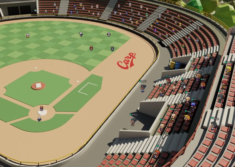 SpaceMakersCZ's tweet photo. ⚾ Watch live games, skip snack lines, and cheer with fans—all virtually! 🍿✨

We created Carp Meta with SPTV: a virtual fan zone for Hiroshima Toyo Carp fans to connect, explore, and enjoy.

Virtual spaces = endless possibilities. 🚀 https://t.co/4TZVdzFHoD