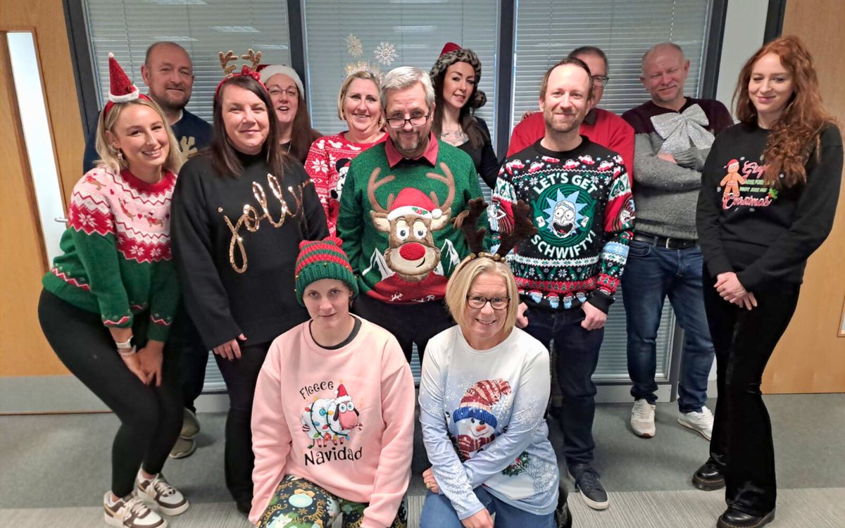 TotalOffice_'s tweet photo. Tis' the season to be jolly, and we're ready to spread the festive cheer! But don't worry, we've got our Christmas elves working diligently to ensure all your business supply needs are met.   

↗️ https://t.co/GRMgUJjXIt

#OfficeSupplies #BusinessSupplies
#ChristmasJumperDay https://t.co/fof8nYCawS