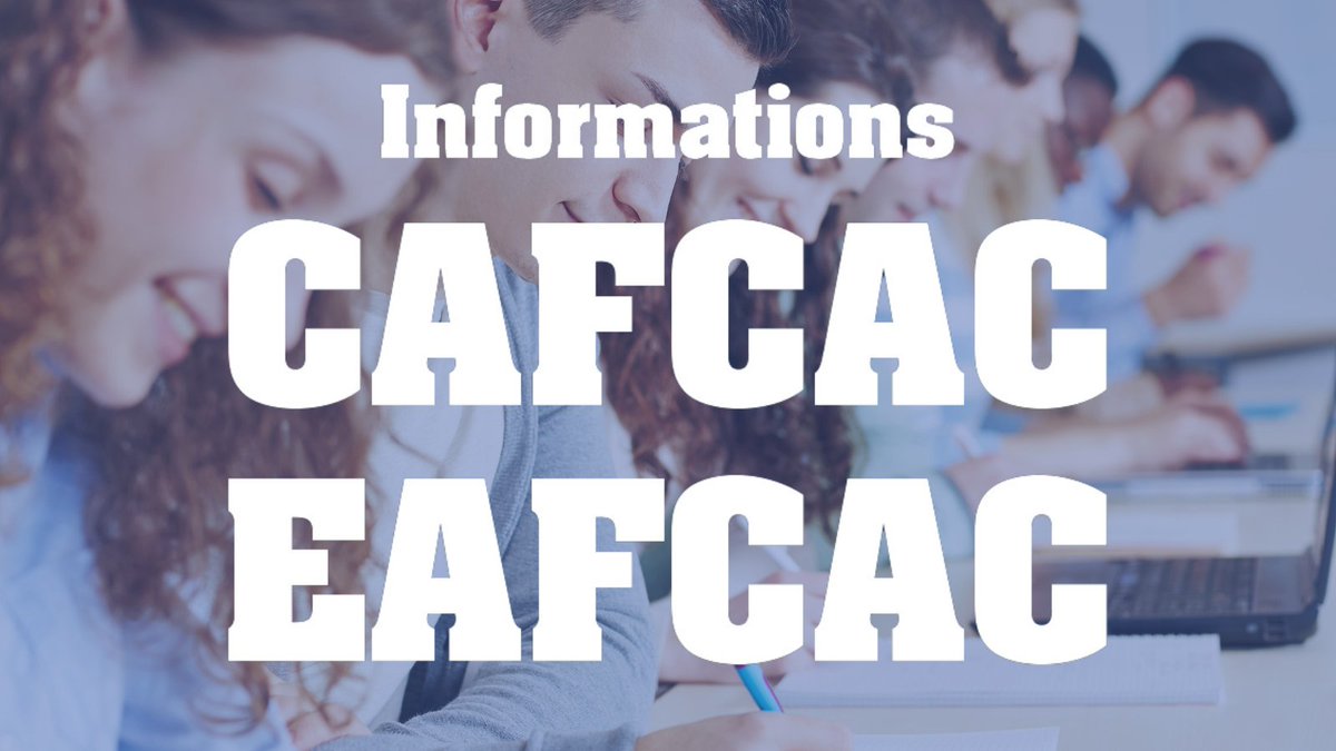 Après le jury du 2 décembre, les listes des admis au CAFCAC et à l’EAFCAC sont désormais disponibles.  
CAFCAC : devenir-auditeur-legal.fr/liste-des-cand…
EAFCAC : devenir-auditeur-legal.fr/liste-des-cand… 
👏 Félicitations à toutes et à tous !