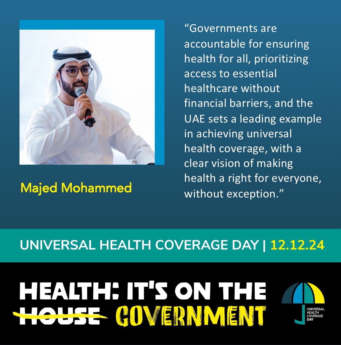 اليوم الدولي للتغطية الصحية الشاملة 2024 
Universal Health Coverage Day #UHCDay