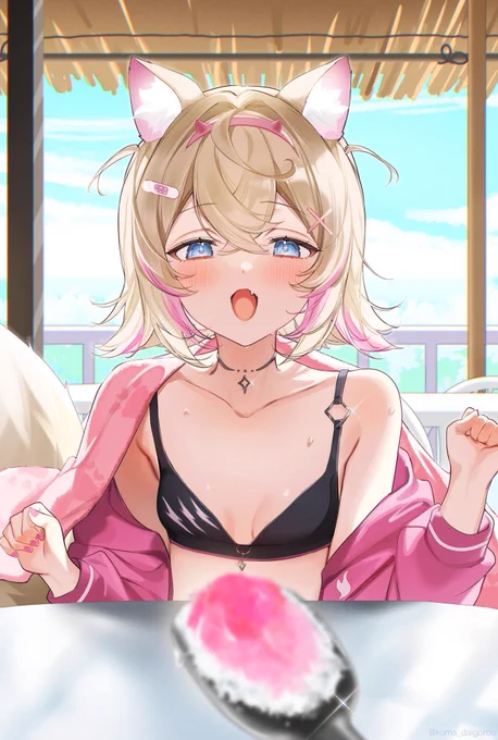 #今年も残りわずかなので今年一番伸びた絵を貼る フワモコのあーんでした 
