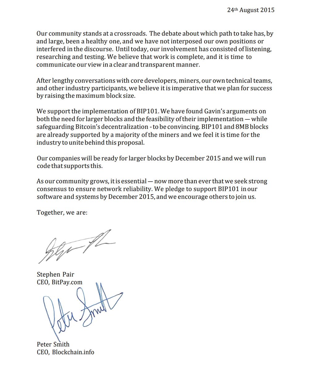 This post by @narodism is fascinating. At the start of The Blocksize War,  in 2015, Amir is likely to have sided with the smaller blockers, in our  view. Amir is the ultimate