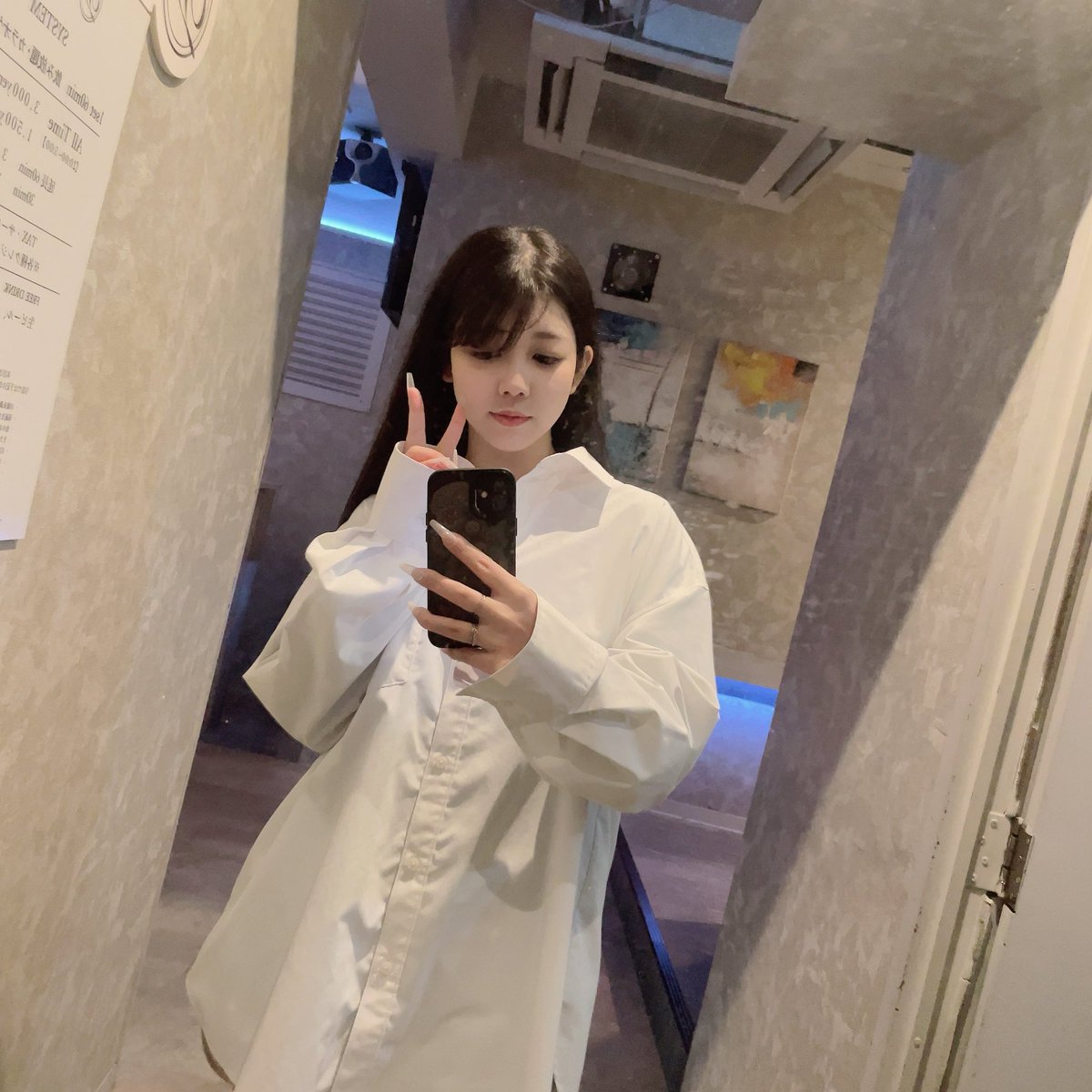 donpy__yun's tweet photo. おはよ☀️

しゅ。おーらす

白シャツ。

#DONPY ＃錦糸町　＃ガールズバー https://t.co/b7aN2DCbb8