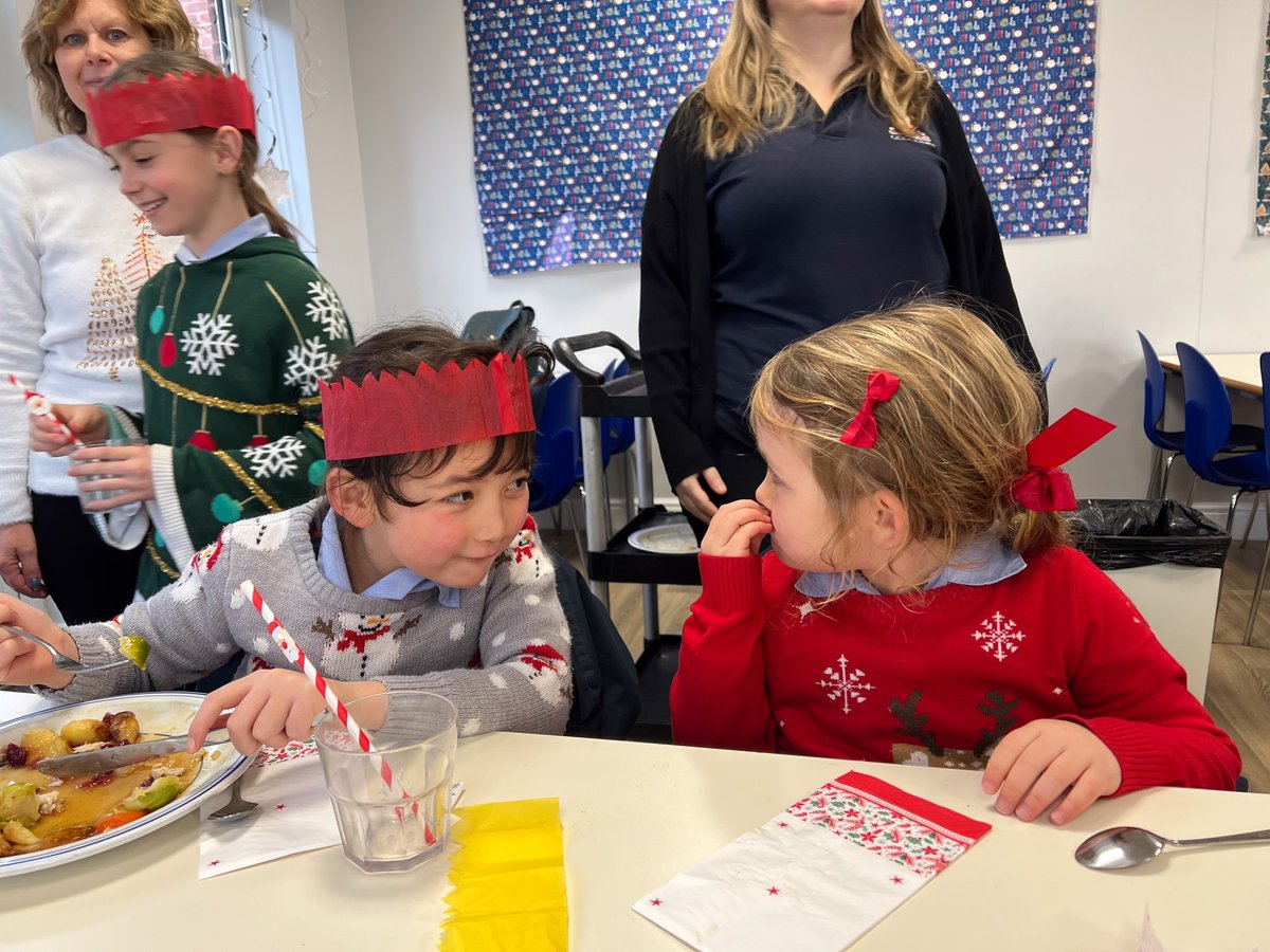 GodolphinPrep's tweet photo. Our Godolphin Prep Christmas Lunch was filled with festive cheer—laughter, jokes, and joy all around! Delicious food, thoughtful presents, and unforgettable moments. Huge thanks to Chartwells for the amazing feast that brought us all together! 🍗🎄 https://t.co/7k7OrmtseF