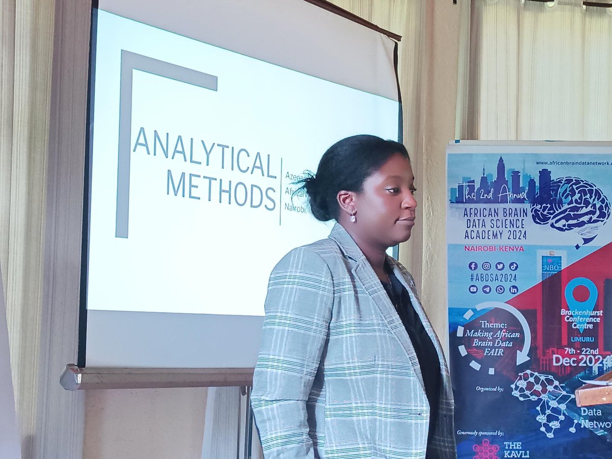 AFRICAN_BDN's tweet image. #ABDSA2024 Day 4
2nd Lecture on #Analytical Methods with @Dr_AzeezatAzeez.
#africanbraindata #fmri
@KavliFoundation