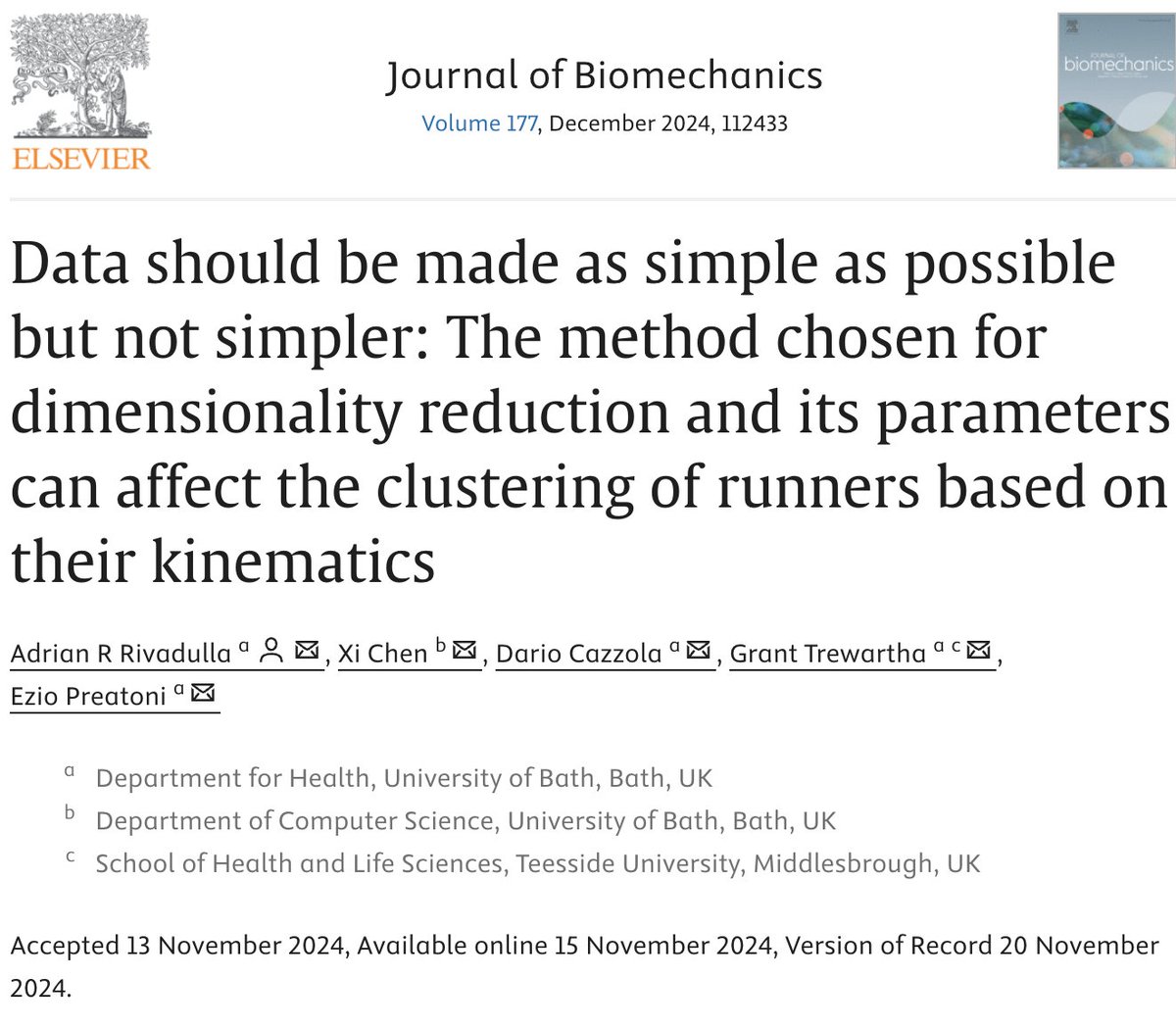 Journal of Biomechanics tweet media