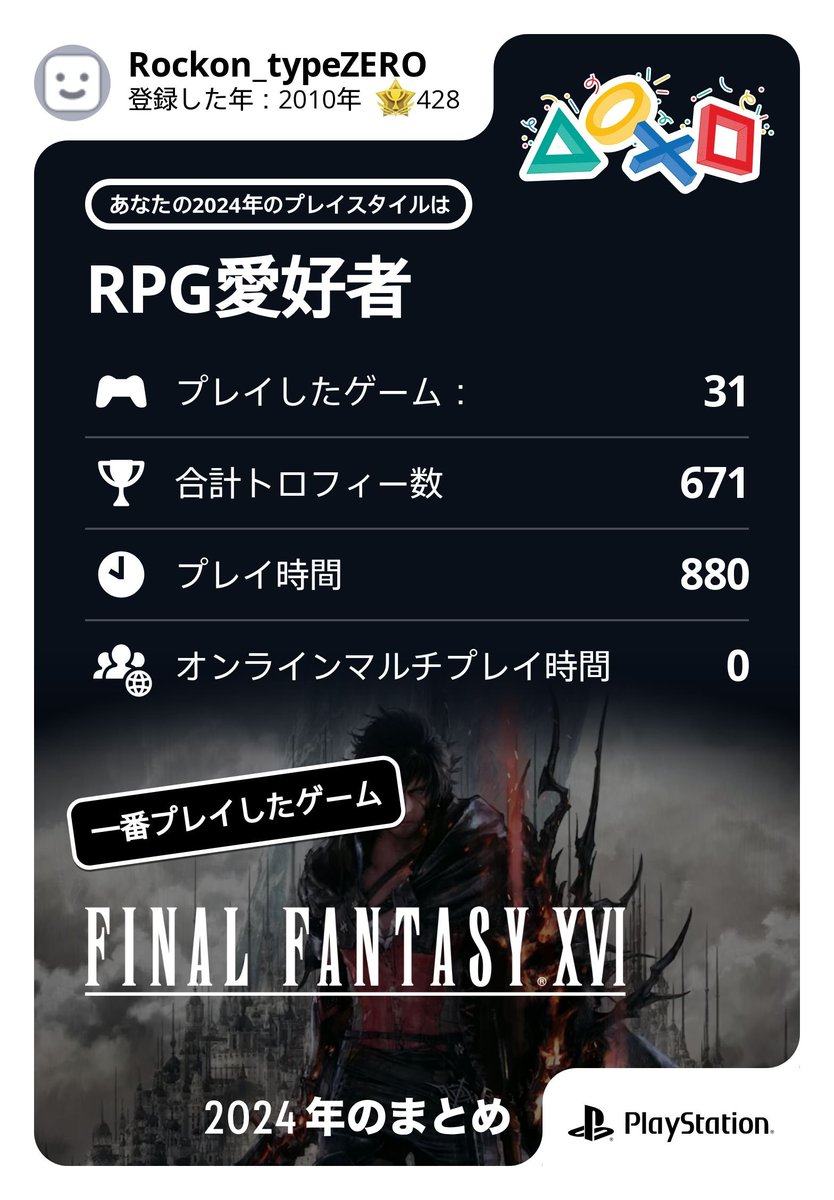 MESHIAZERO's tweet photo. #あなたのPlayStation
#あなたのPlayStation2024 https://t.co/Fn9T81kCms
