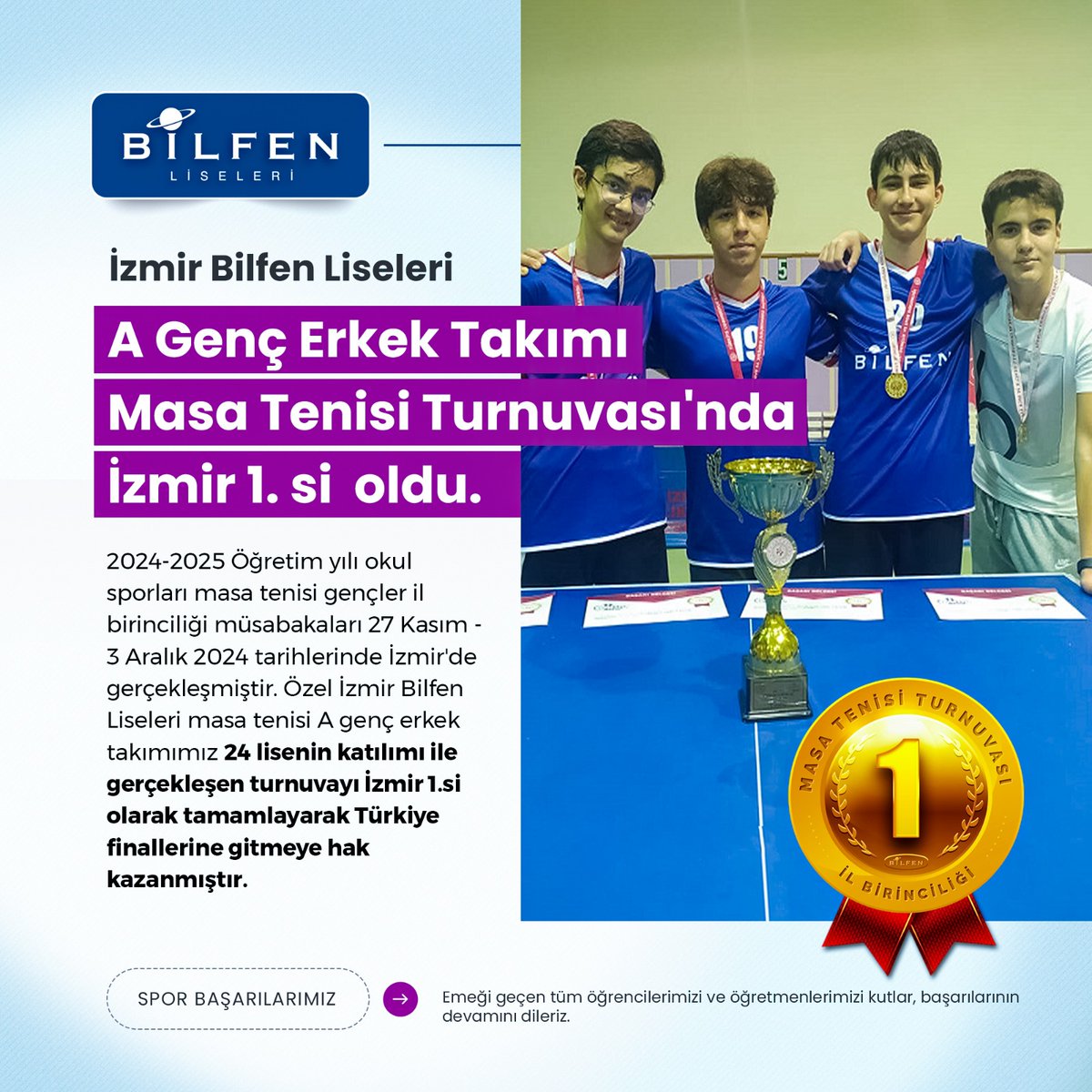 Öğrencilerimizi kutluyor, başarılarının devamını diliyoruz.

#bilfen