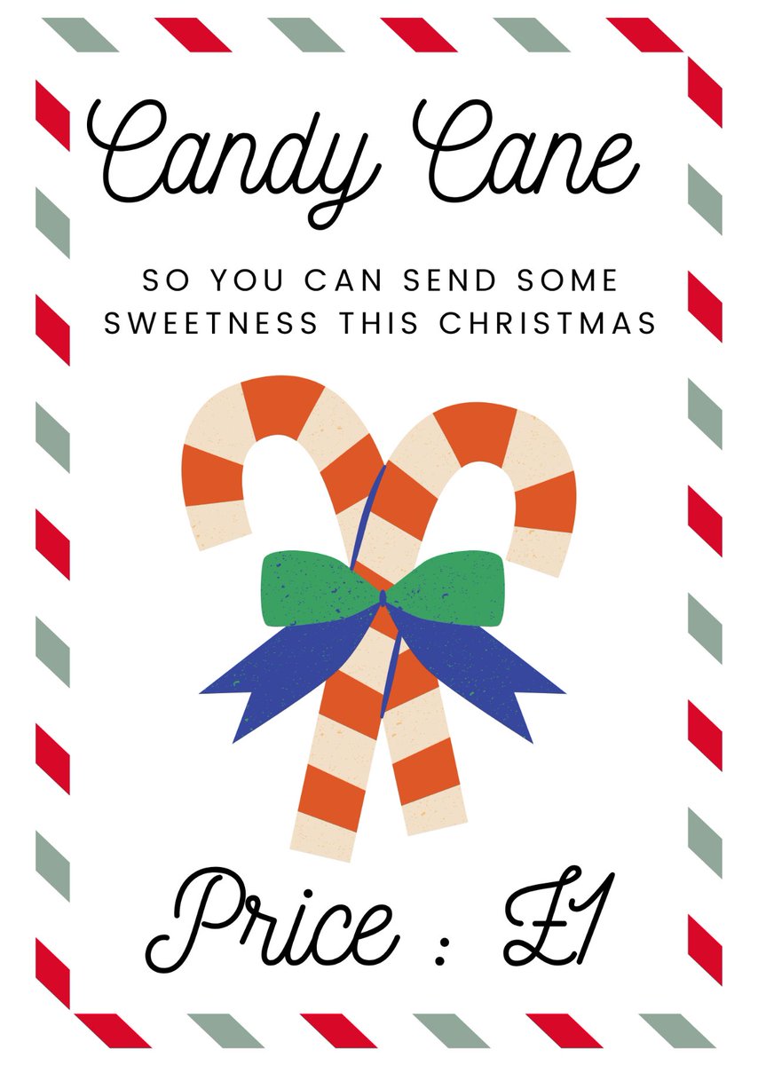 MorganSplt's tweet image. Send your very own anonymous candy cane 🎄🤫🎄🎅🏻 (only 50p now!!!) 
12th and 13th of December!!!