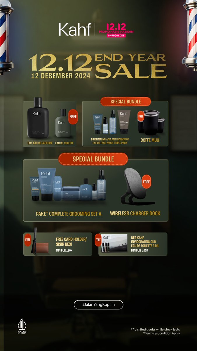 AnnaKim2712's tweet photo. Diskon 50% dari Kahf di Lazada 12.12? Gak pake mikir lagi, langsung checkout aja! Gratis ongkir + bonus kece kaya hydroflask, TWS, dan banyak lagi! Jangan kelewatan! #Lazada1212ID
https://t.co/ERQh3tnSvB https://t.co/jJza7Vr2NY