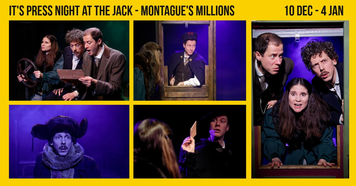Jack Studio Theatre (@brocjacktheatre) on Twitter photo It’s press night at the Jack!
We look forward to welcoming all the reviewers this week for Montague’s Millions by <a href="/ActLukeAdamson/">Luke Adamson (he/him)</a>
Photos by <a href="/the_ocular/">The Ocular Creative</a>
Info: bit.ly/3YYw4sV
#theatre #se4 #lewisham #offwestendtheatre #londontheatre #pubtheatre It’s press night at the Jack!
We look forward to welcoming all the reviewers this week for Montague’s Millions by <a href="/ActLukeAdamson/">Luke Adamson (he/him)</a>
Photos by <a href="/the_ocular/">The Ocular Creative</a>
Info: bit.ly/3YYw4sV
#theatre #se4 #lewisham #offwestendtheatre #londontheatre #pubtheatre