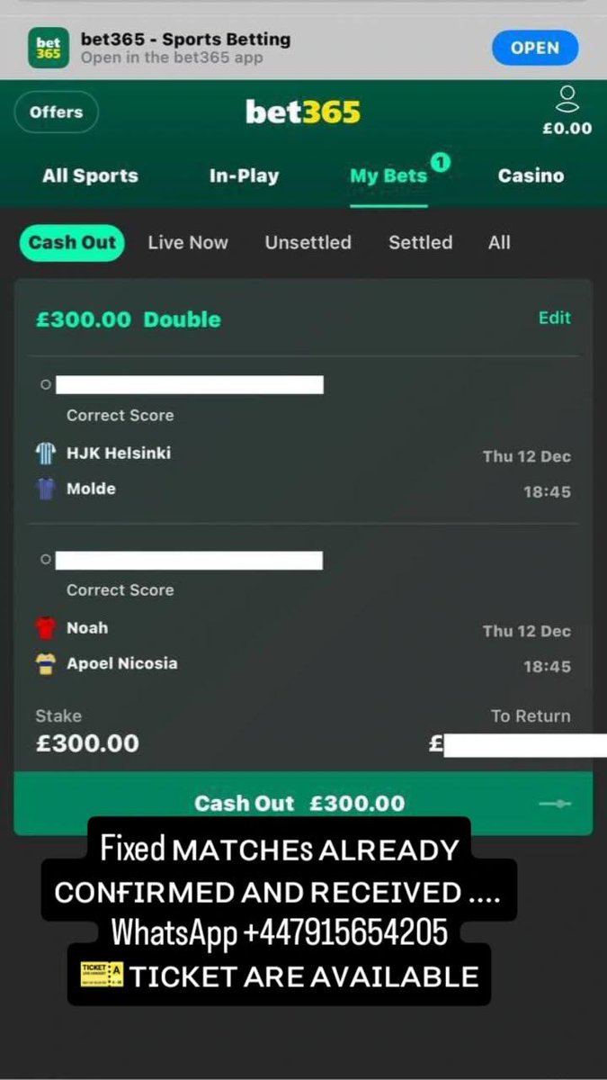 cncnshdjf59594's tweet image. Fixed ᴍᴀᴛᴄʜᴇs ᴀʟʀᴇᴀᴅʏ ᴄᴏɴғɪʀᴍᴇᴅ ᴀɴᴅ ʀᴇᴄᴇɪᴠᴇᴅ .... 
WhatsApp +447915654205
🎫 ᴛɪᴄᴋᴇᴛ ᴀʀᴇ ᴀᴠᴀɪʟᴀʙʟᴇ