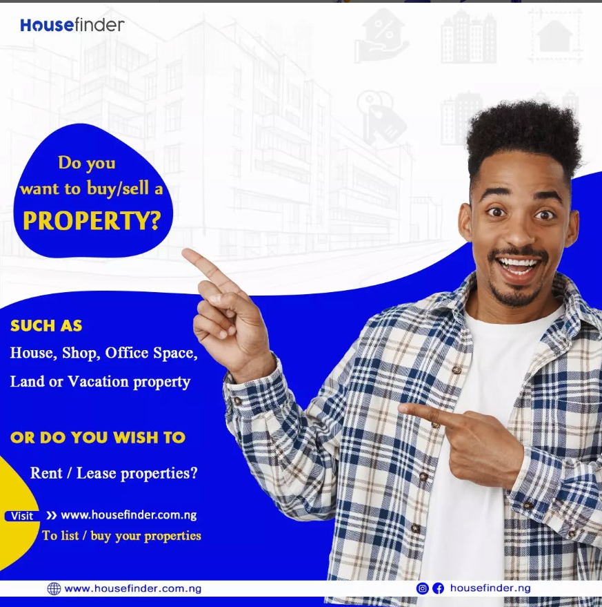 Housefinderhq's tweet image. Its easy and fast.
Visit: housefinder.com.ng today
#propertyfinder #buynsell #propertyrequest #listpropertyforfree #realestatebroker #realestateinvestments #consultants #bungalow #apartmentforlease #apartmentforrent @Housefinderhq