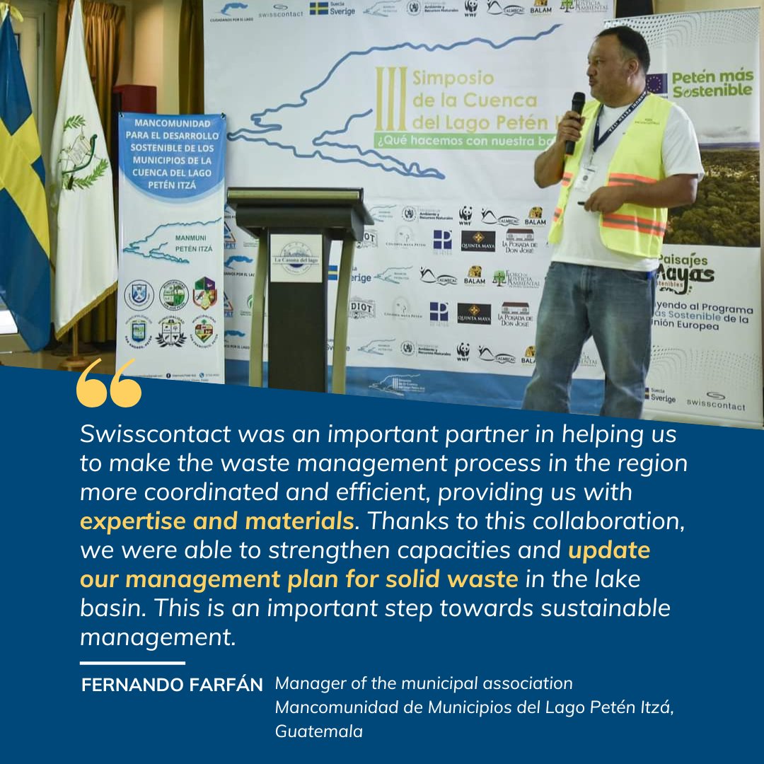 Thanks to the Sustainable Mayan Landscapes project, the municipal association of Lake Petén Itzá started a process of updating the solid waste management plan, gained lots of support from institutions, now having a bigger impact than initially envisioned.
bit.ly/4feLf69