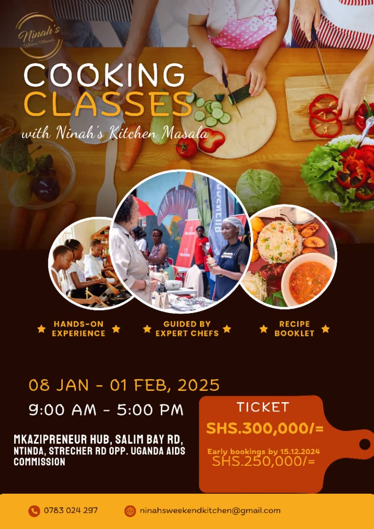ninahs_kitchen_'s tweet photo. 🎉a few days to the deadline for the early bird booking for the upcoming #COOKING_CLASSES come 8th January 2025 at 300,000Ugx and early bird booking comes at 250,000Ugx if you pay by 15th December 2024.
For inquiries, Call - 0783 024 297
Register here👉https://t.co/RnJvJfhhU2 https://t.co/1rbZkI7P48