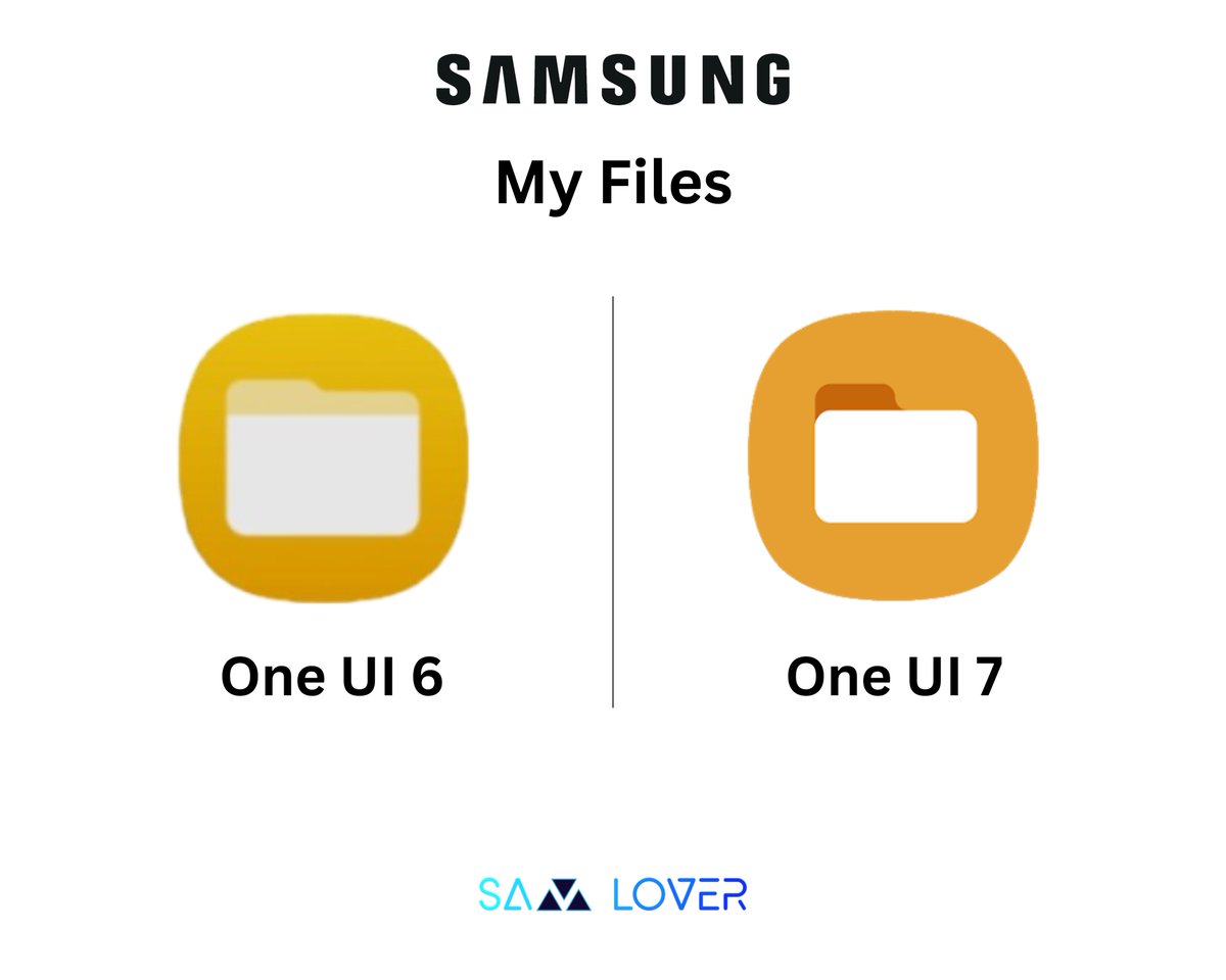 SamLoverBlog's tweet image. Samsung My Files: One UI 6 vs One UI 7
