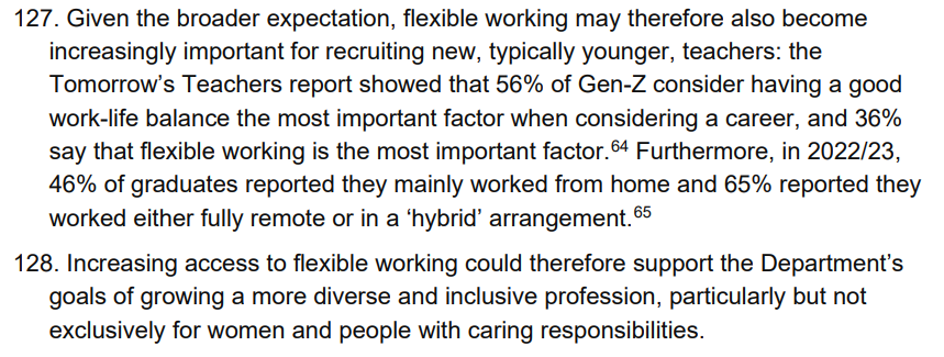 Big win!👏This week, the Govt published their submission to the School Teacher Review Board detailing recommendations teacher pay and school working conditions.

We’re proud to see insights from our ‘Tomorrow’s Teachers’ report being referenced, particularly around flexibility.