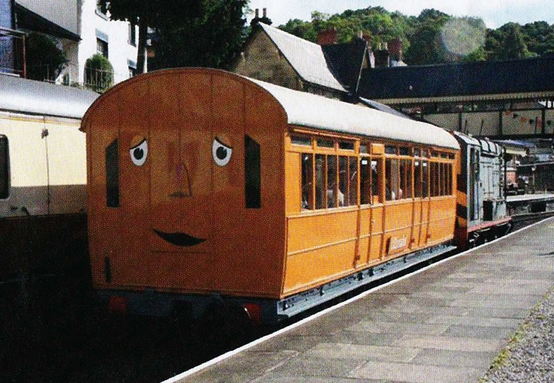 I found out that Toad appeared at some DOWTs so I checked if the Troublesome Trucks did too and they did

Also Clarabel