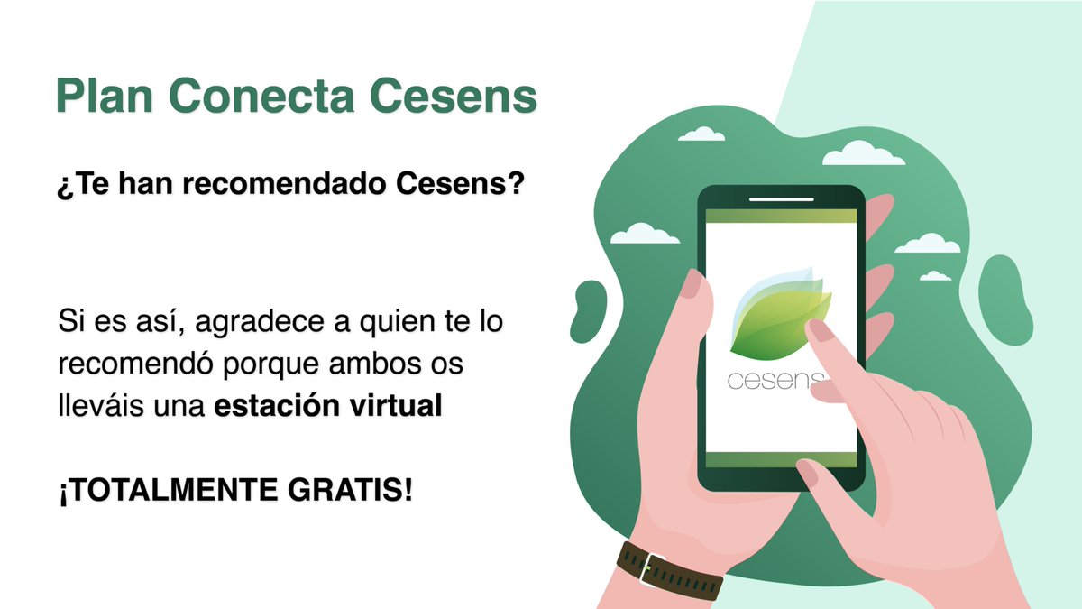 Si has adquirido un producto Cesens a partir del 10 de diciembre de 2024 y ha sido gracias a la recomendación de otra persona, ¡estás de suerte! 

Tanto tú como la persona que te recomendó disfrutaréis de una estación virtual completamente gratis.

Link⬇️
forms.gle/ghhjY1VqhQM6pT…