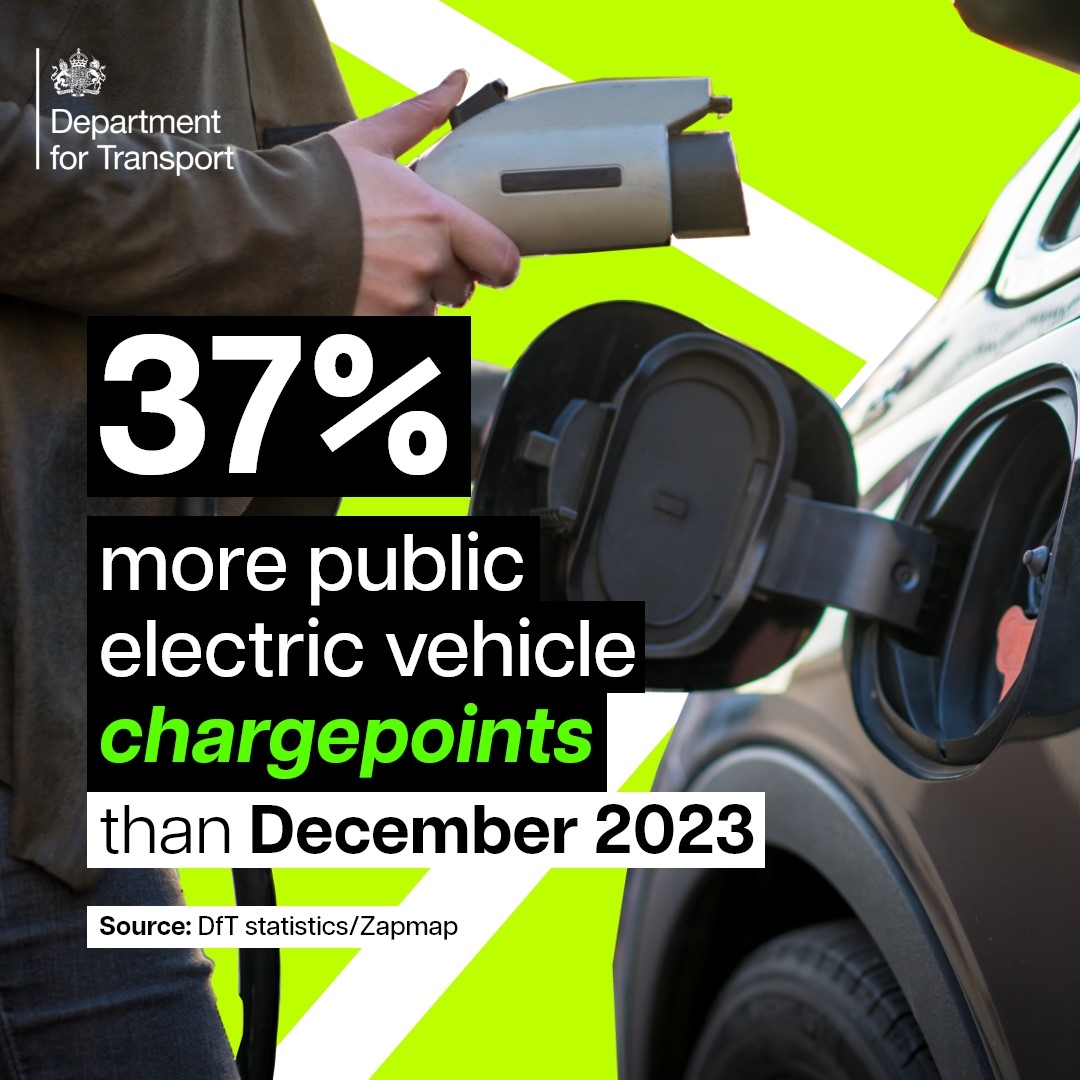⚡️ There are now over 72,000 public electric vehicle chargepoints across the UK.

We’re making it easier for more drivers to make the transition to electric.