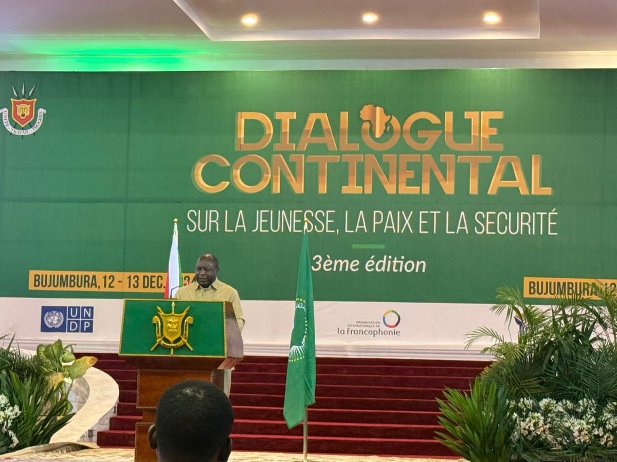 AUC_PAPS's tweet photo. President @GeneralNeva, AU Champion on Youth, Peace &amp; Security &amp; AU Convene the 3rd Continental Dialogue on YPS on theme, “Empowering African Youth for Peace: Education &amp; Enhanced Coordination as a Catalyst for the Implementation of the Continental Youth, Peace &amp; Security Agenda” https://t.co/dsXjgdk9fM
