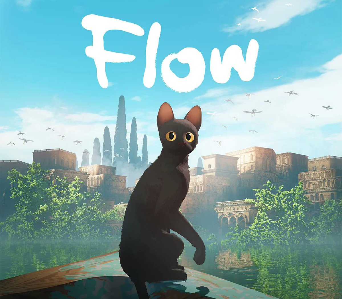 petitrogue's tweet photo. Watching #Flow, a film about a world where only animals survived a great flood. A beautiful post-apocalyptic concept ~ I think I now support humanity's extinction. K bye! 🫠 https://t.co/SLs8qYAEy4