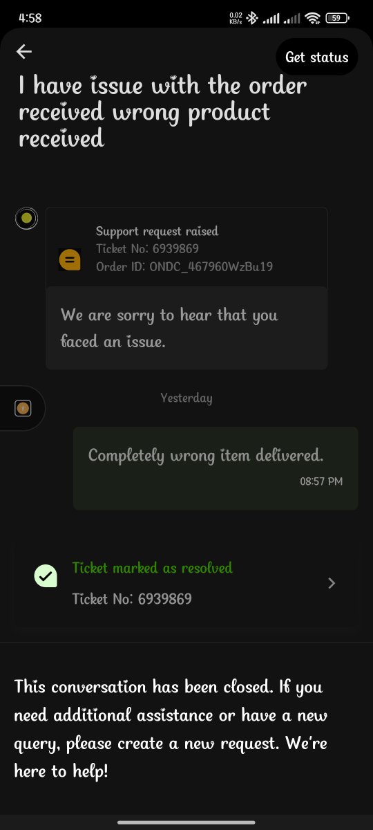 imagine_ajith's tweet photo. @Olacabs ola foods delivered completely wrong item and complaint request closed without mentioning anything. @ola_supports https://t.co/qE9dcOYgkf